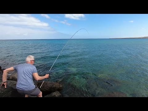 Fishing for Parrot Fish in Fuerteventura